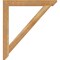 Ekena Millwork Traditional Slat Rough Sawn Bracket, Western Red Cedar, 4"W x 38"D x 42"H BKT04X38X42TRA06RWR - alternate 4